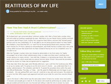 Tablet Screenshot of beatitudesofmylife.wordpress.com