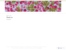 Tablet Screenshot of patspreserves.wordpress.com