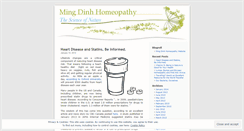 Desktop Screenshot of mingdinhhomeopathy.wordpress.com