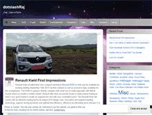 Tablet Screenshot of dotslashraj.wordpress.com