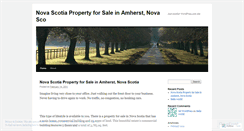 Desktop Screenshot of novascotiaproperty.wordpress.com