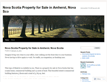 Tablet Screenshot of novascotiaproperty.wordpress.com