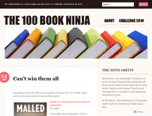 Tablet Screenshot of 100bookninja.wordpress.com