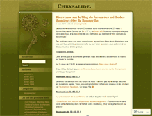 Tablet Screenshot of chrysalide74130.wordpress.com