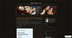 Desktop Screenshot of angelattwilight.wordpress.com