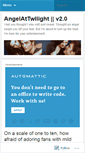 Mobile Screenshot of angelattwilight.wordpress.com
