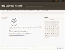 Tablet Screenshot of freelearninginstitute.wordpress.com