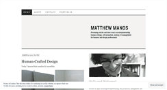 Desktop Screenshot of mattmanos.wordpress.com