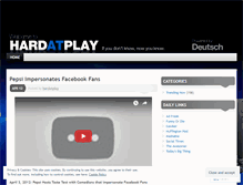 Tablet Screenshot of hardatplay.wordpress.com