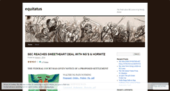 Desktop Screenshot of equitatus.wordpress.com