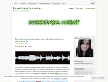 Tablet Screenshot of nescencianecat.wordpress.com