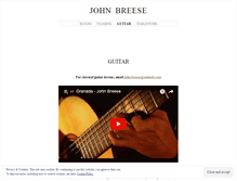 Tablet Screenshot of johnbreese.wordpress.com