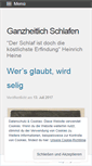 Mobile Screenshot of ganzheitlichschlafen.wordpress.com