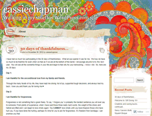 Tablet Screenshot of cassiechapman.wordpress.com