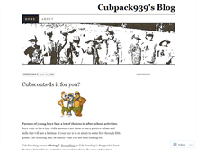 Tablet Screenshot of cubpack939.wordpress.com