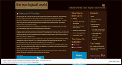 Desktop Screenshot of itsecological.wordpress.com