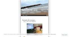 Desktop Screenshot of habitacion409.wordpress.com