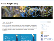 Tablet Screenshot of chuckwaugh.wordpress.com