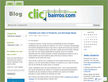 Tablet Screenshot of clicbairros.wordpress.com