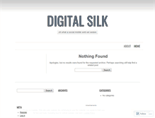 Tablet Screenshot of digitalsilk.wordpress.com