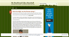 Desktop Screenshot of myboyfriendlikesbaseball.wordpress.com