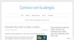 Desktop Screenshot of convivirconlaalergia.wordpress.com
