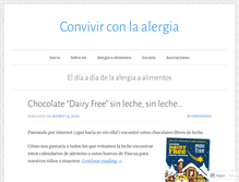 Tablet Screenshot of convivirconlaalergia.wordpress.com