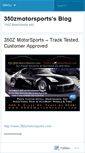 Mobile Screenshot of 350zmotorsports.wordpress.com