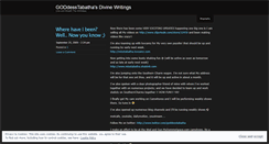 Desktop Screenshot of goddesstabatha.wordpress.com