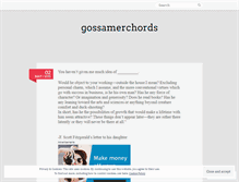 Tablet Screenshot of gossamerchords.wordpress.com