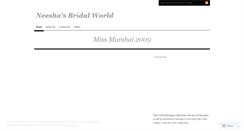 Desktop Screenshot of neeshasbridalworld.wordpress.com