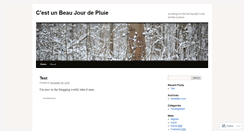 Desktop Screenshot of cestunbeaujourdepluie.wordpress.com