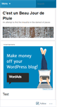 Mobile Screenshot of cestunbeaujourdepluie.wordpress.com