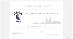 Desktop Screenshot of coffeeguidezurich.wordpress.com