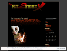 Tablet Screenshot of fit2fightx.wordpress.com