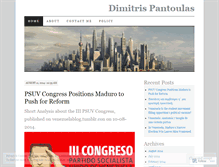 Tablet Screenshot of dimitrispantoulas.wordpress.com