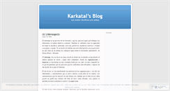 Desktop Screenshot of karkatal.wordpress.com