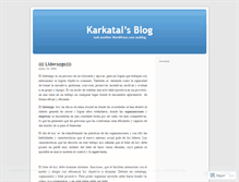 Tablet Screenshot of karkatal.wordpress.com