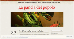Desktop Screenshot of lapanciadelpopolo.wordpress.com