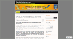 Desktop Screenshot of bangkabelitungnews.wordpress.com