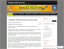 Tablet Screenshot of bangkabelitungnews.wordpress.com