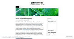 Desktop Screenshot of peternicholas.wordpress.com