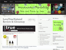 Tablet Screenshot of handmadeheadrush.wordpress.com