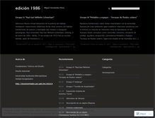 Tablet Screenshot of edicion1986.wordpress.com