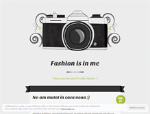 Tablet Screenshot of fashionisinme.wordpress.com