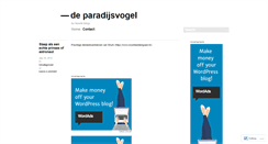 Desktop Screenshot of deparadijsvogel.wordpress.com