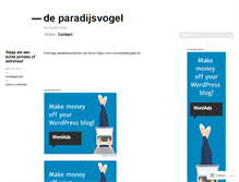 Tablet Screenshot of deparadijsvogel.wordpress.com