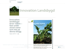 Tablet Screenshot of innovationlandsbygd.wordpress.com
