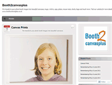 Tablet Screenshot of booth2canvasplus.wordpress.com