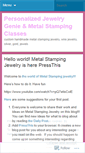 Mobile Screenshot of personalizedjewelrygenie.wordpress.com